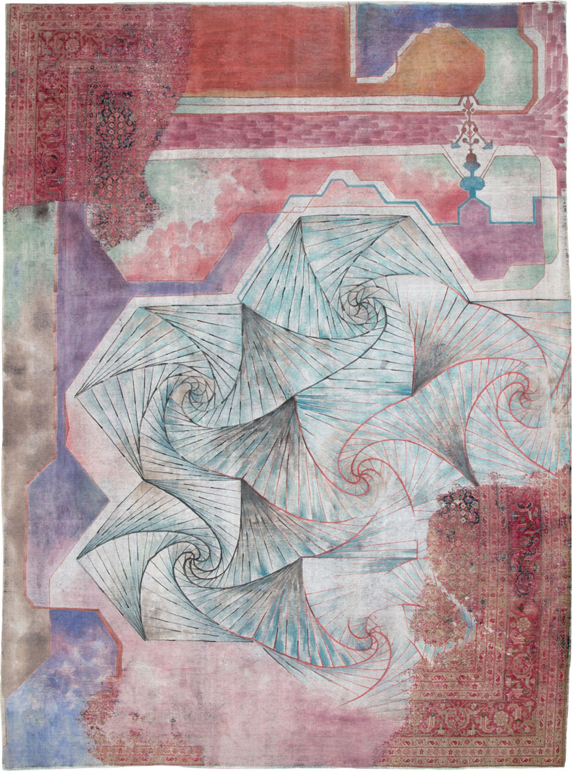 Vintage Persian Tabriz Carpet, No.23067 - Galerie Shabab