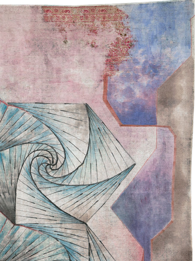 Vintage Persian Tabriz Carpet, No.23067 - Galerie Shabab