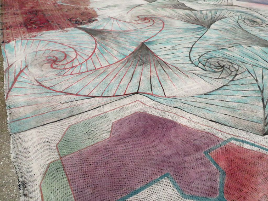 Vintage Persian Tabriz Carpet, No.23067 - Galerie Shabab