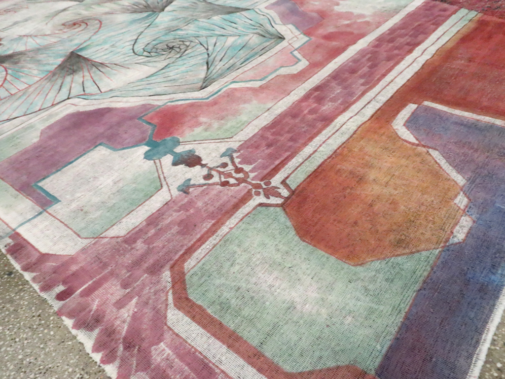 Vintage Persian Tabriz Carpet, No.23067 - Galerie Shabab