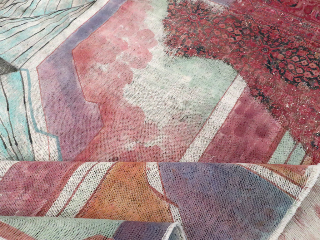 Vintage Persian Tabriz Carpet, No.23067 - Galerie Shabab