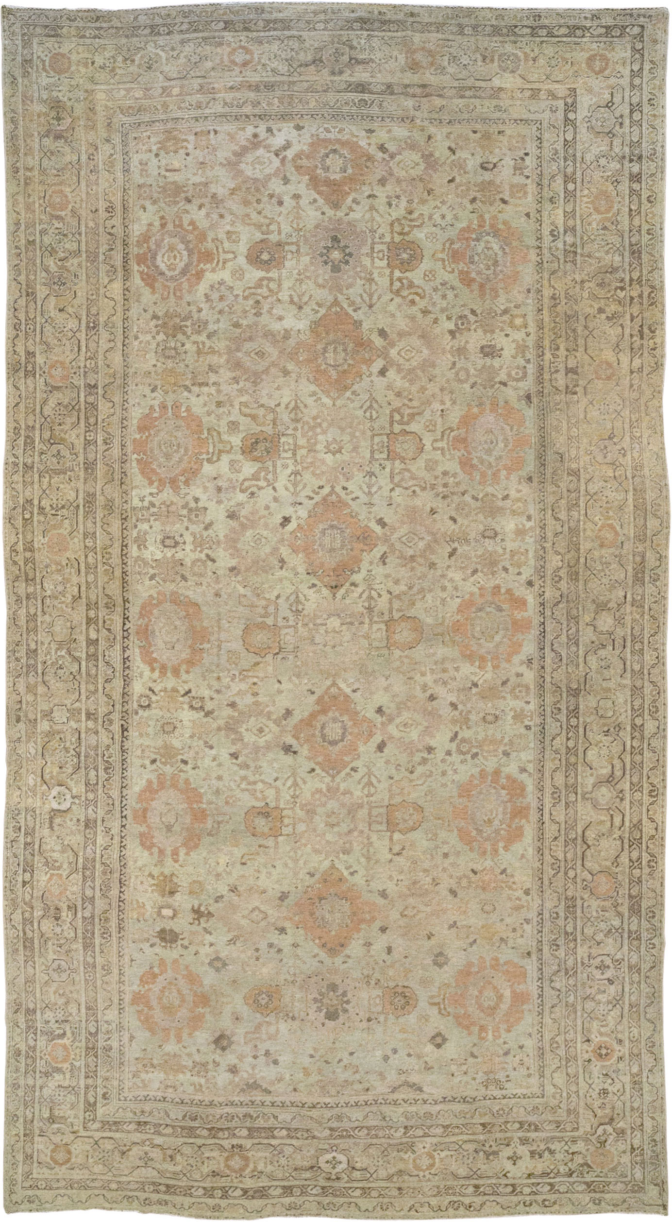 Antique Persian Mahal Oversize Carpet, No.23071 - Galerie Shabab