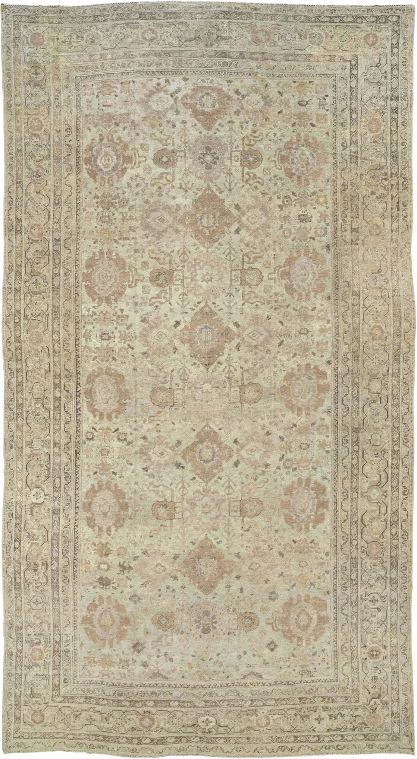 Antique Persian Mahal Oversize Carpet, No.23071 - Galerie Shabab