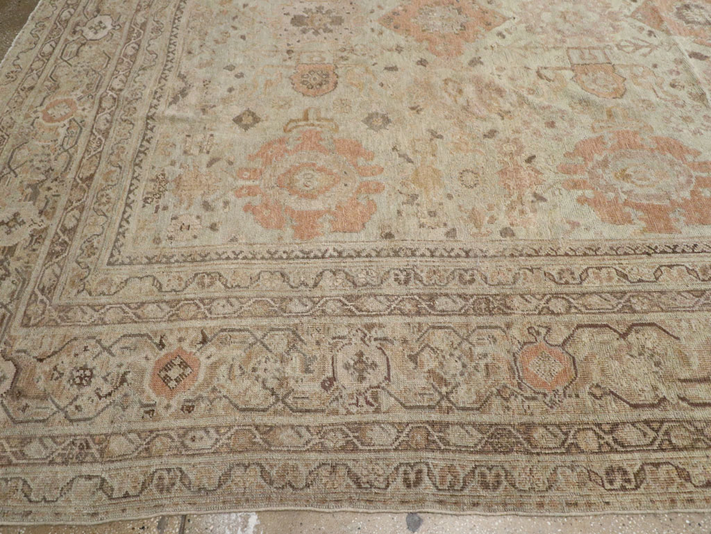 Antique Persian Mahal Oversize Carpet, No.23071 - Galerie Shabab