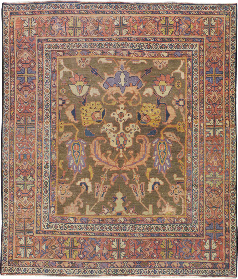 Antique Persian Mahal Carpet, No.23079 - Galerie Shabab