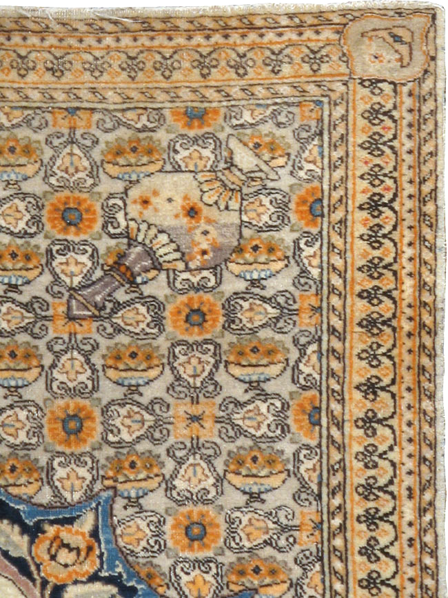 Vintage Persian Tabriz Pictorial Rug, No.23097 - Galerie Shabab