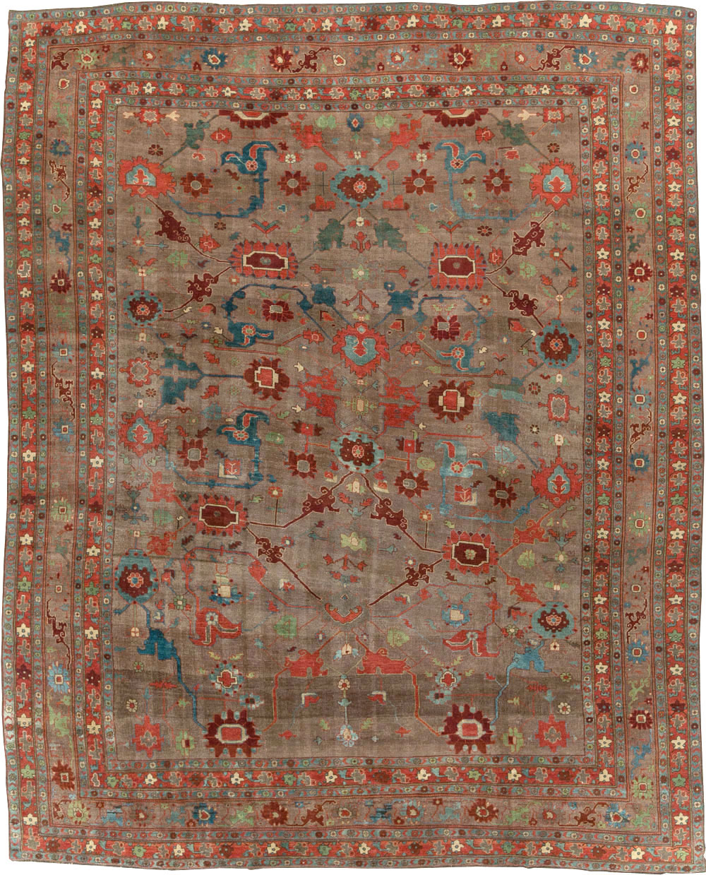 Antique Persian Kurd Bidjar Room Size Carpet, No.23100 - Galerie Shabab