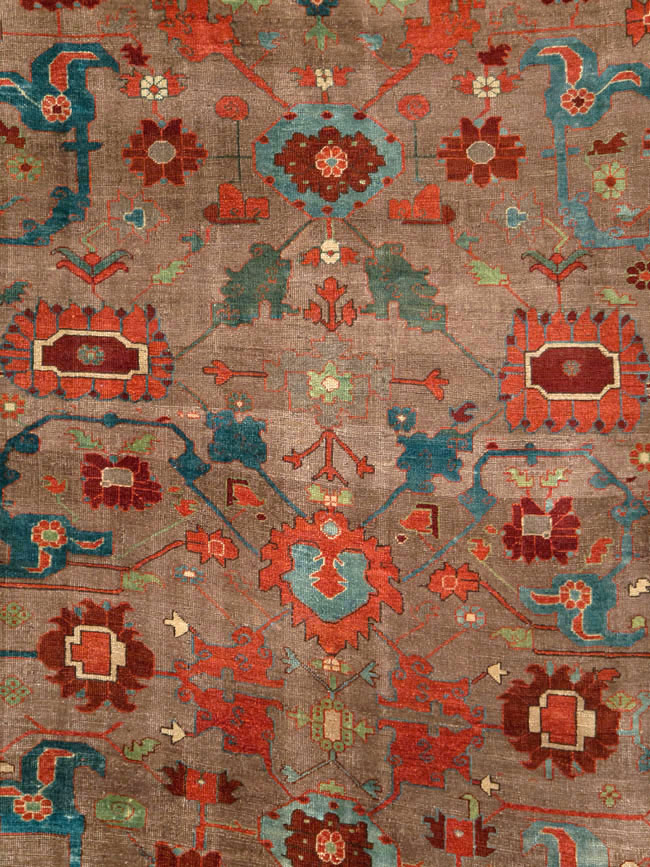 Antique Persian Kurd Bidjar Room Size Carpet, No.23100 - Galerie Shabab