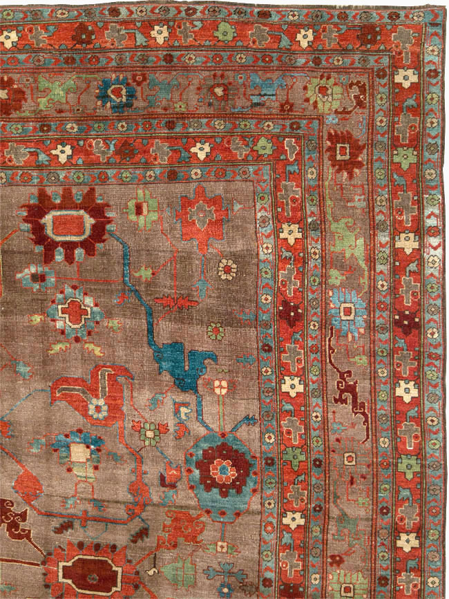 Antique Persian Kurd Bidjar Room Size Carpet, No.23100 - Galerie Shabab
