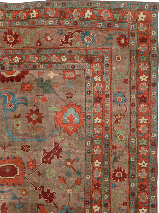 Antique Persian Kurd Bidjar Room Size Carpet, No.23100 - Galerie Shabab