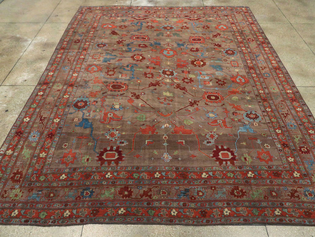 Antique Persian Kurd Bidjar Room Size Carpet, No.23100 - Galerie Shabab