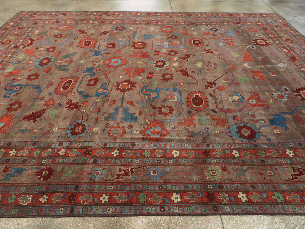 Antique Persian Kurd Bidjar Room Size Carpet, No.23100 - Galerie Shabab