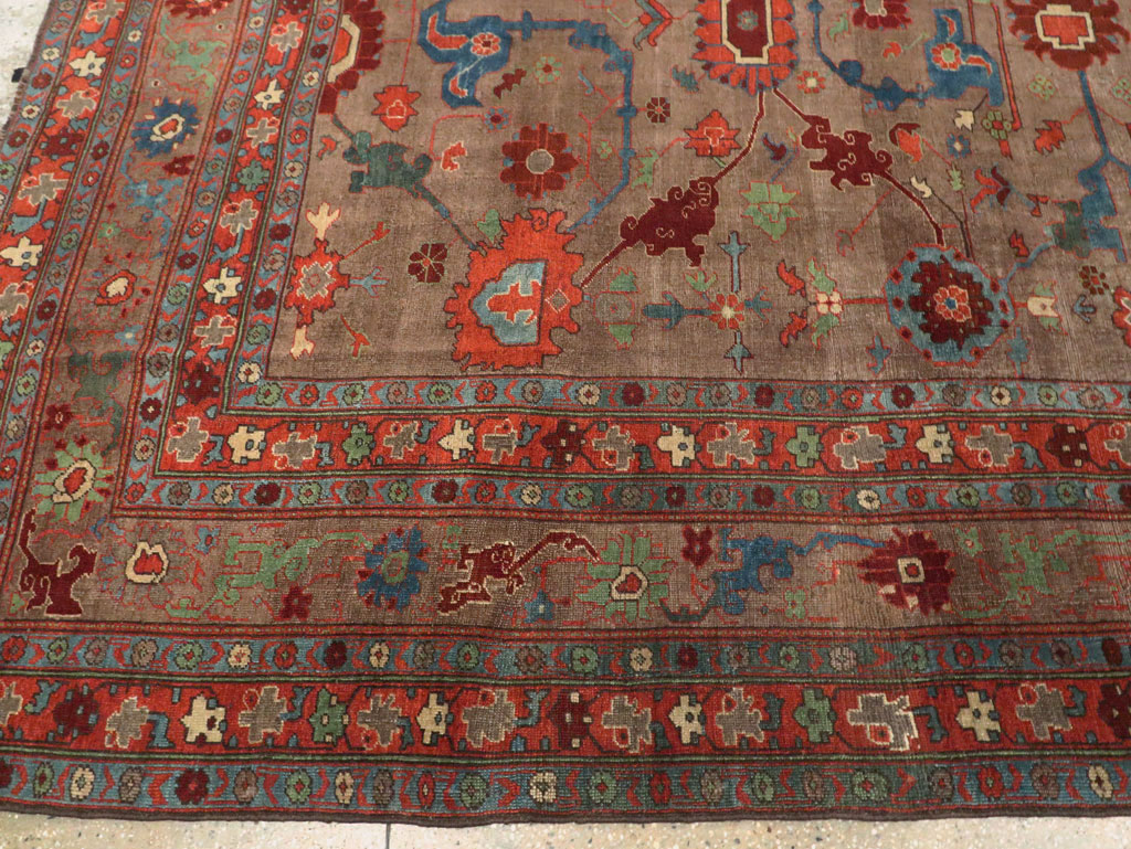 Antique Persian Kurd Bidjar Room Size Carpet, No.23100 - Galerie Shabab