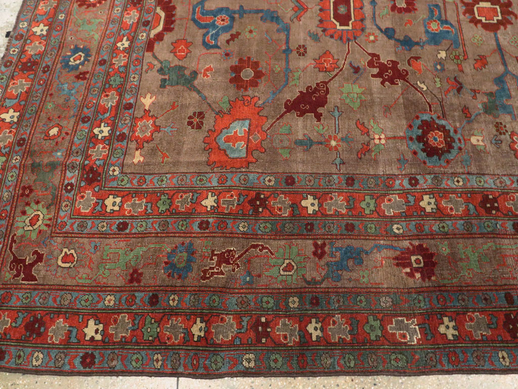 Antique Persian Kurd Bidjar Room Size Carpet, No.23100 - Galerie Shabab