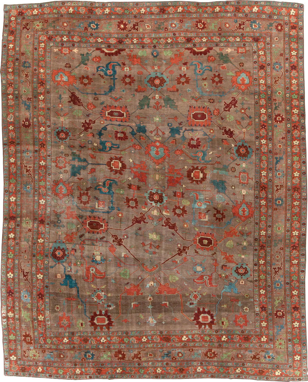 Antique Persian Kurd Bidjar Room Size Carpet, No.23100 - Galerie Shabab