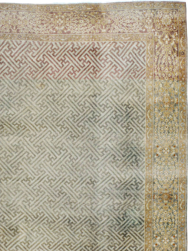 Antique Indian Lahore Carpet, No.23122 - Galerie Shabab