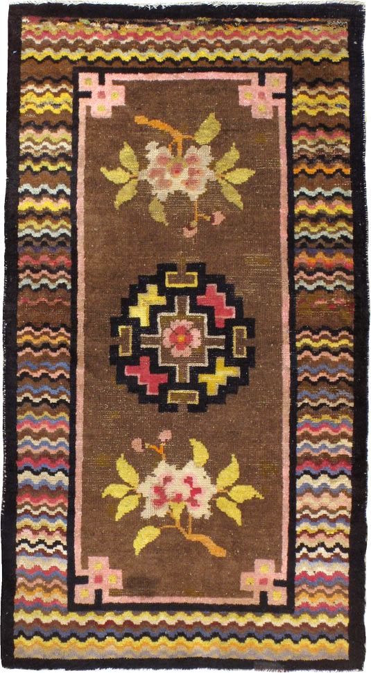 Vintage Turkestan Tibetan Rug, No.23124 - Galerie Shabab