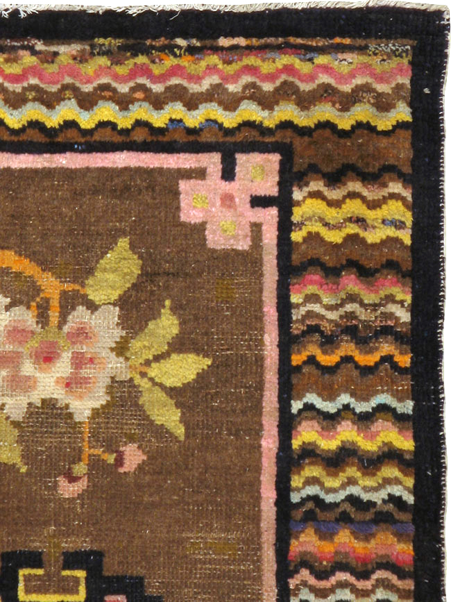 Vintage Turkestan Tibetan Rug, No.23124 - Galerie Shabab