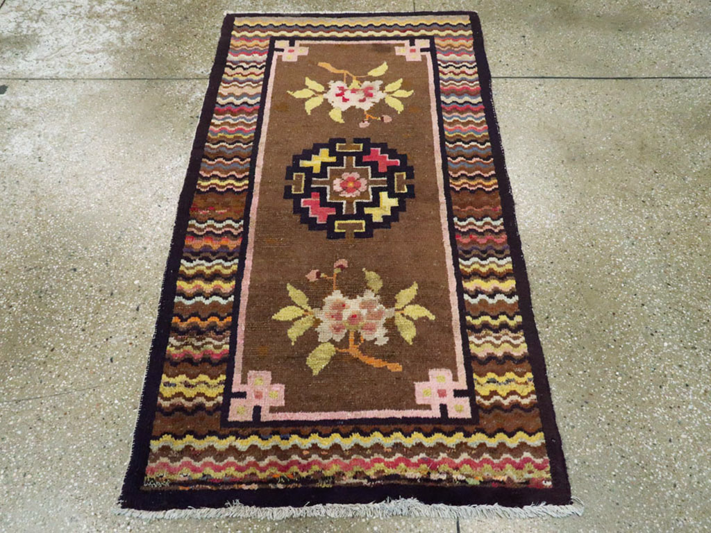 Vintage Turkestan Tibetan Rug, No.23124 - Galerie Shabab