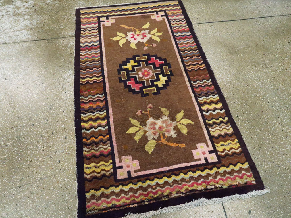 Vintage Turkestan Tibetan Rug, No.23124 - Galerie Shabab