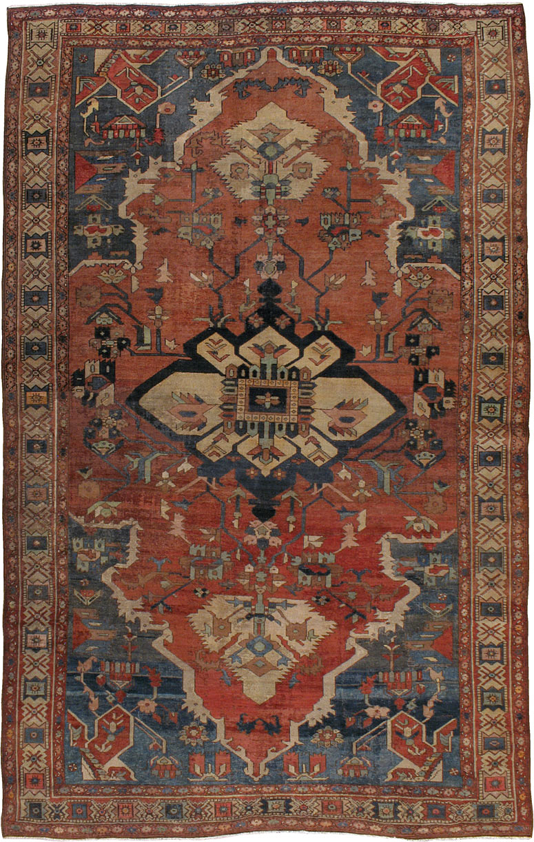 Antique Persian Malayer Rug, No.23126 - Galerie Shabab