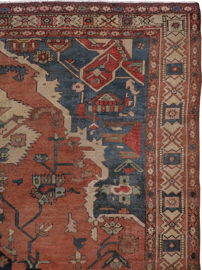 Antique Persian Malayer Rug, No.23126 - Galerie Shabab