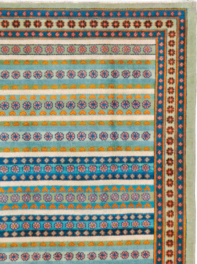 Vintage Persian Kashan Carpet, No.23128 - Galerie Shabab