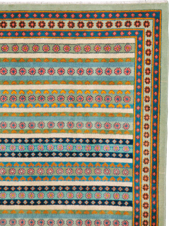 Vintage Persian Kashan Carpet, No.23128 - Galerie Shabab