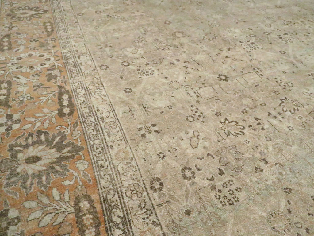 Antique Persian Tabriz Carpet, No.23129 - Galerie Shabab
