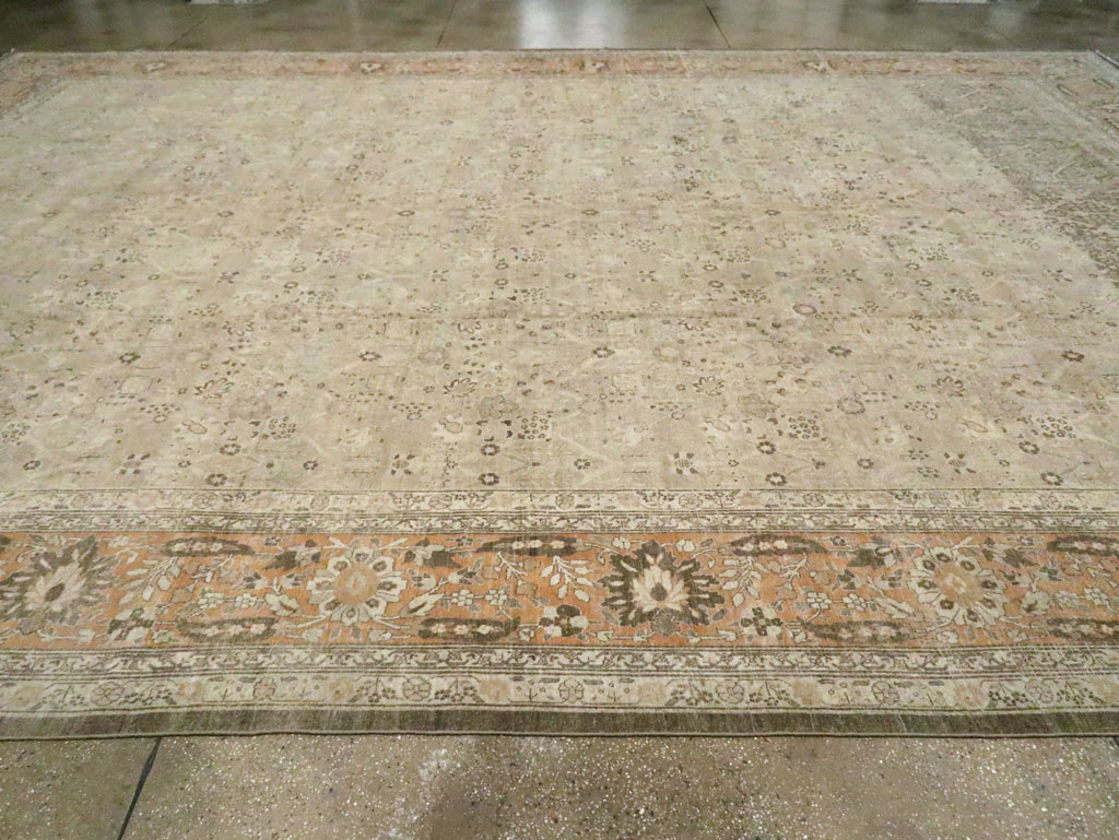 Antique Persian Tabriz Carpet, No.23129 - Galerie Shabab