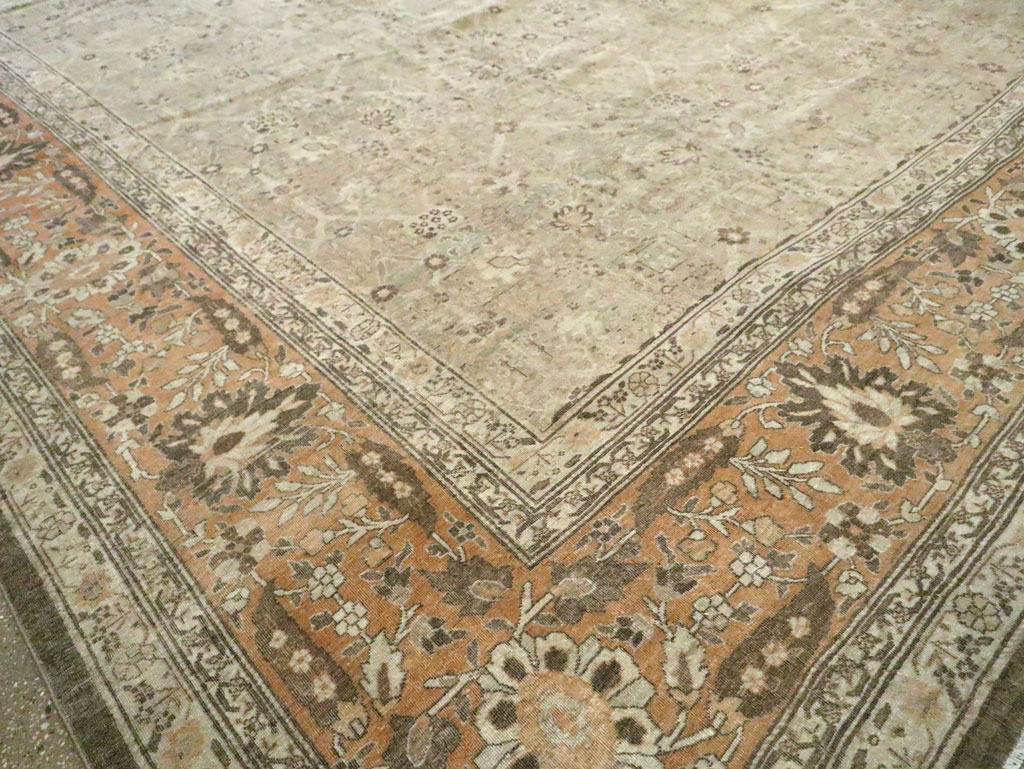 Antique Persian Tabriz Carpet, No.23129 - Galerie Shabab