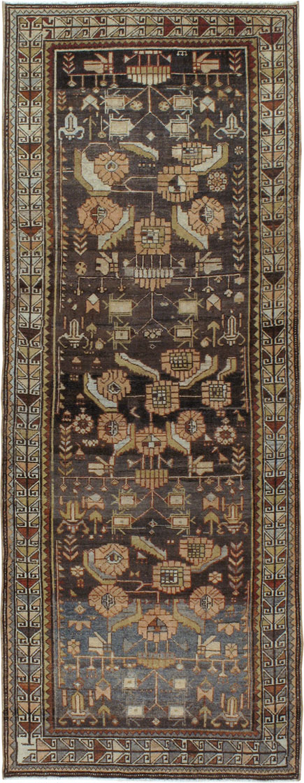 Vintage Persian Malayer Runner, No.23139 - Galerie Shabab