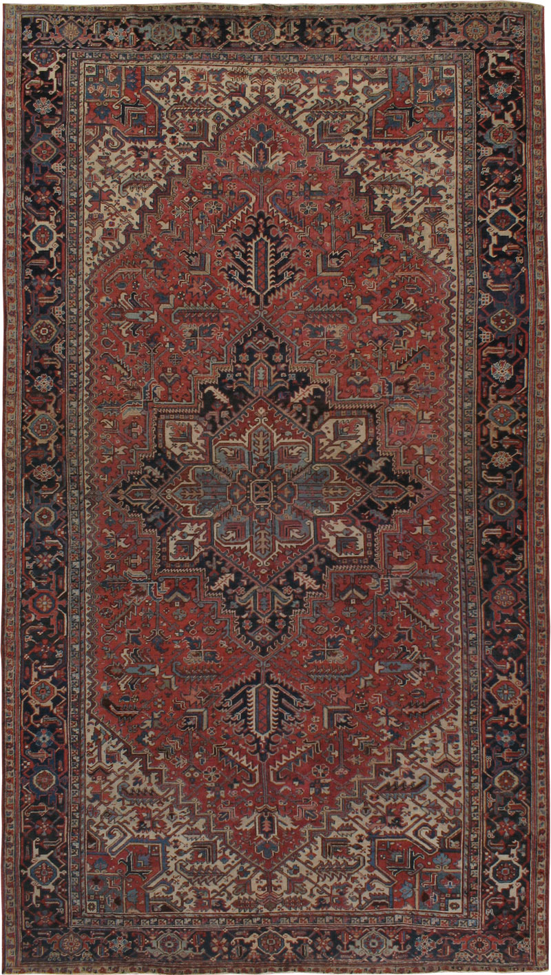Antique Heriz Carpet, No.23156 - Galerie Shabab