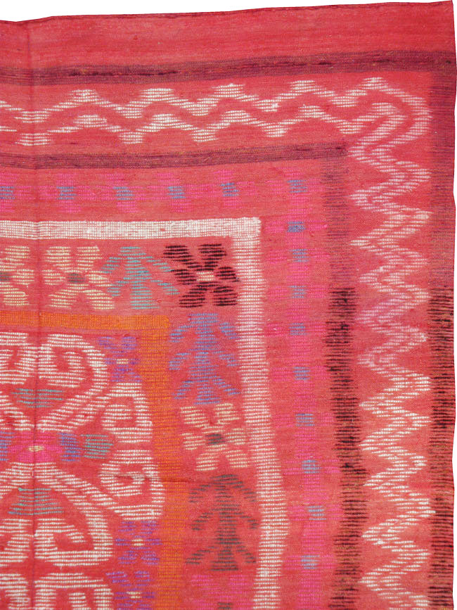 Vintage European Flat-weave Kilim, No.23193 - Galerie Shabab