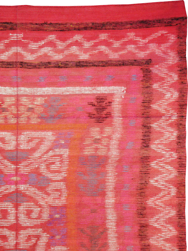 Vintage European Flat-weave Kilim, No.23193 - Galerie Shabab