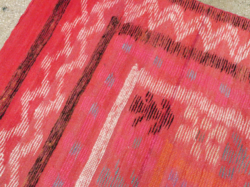 Vintage European Flat-weave Kilim, No.23193 - Galerie Shabab
