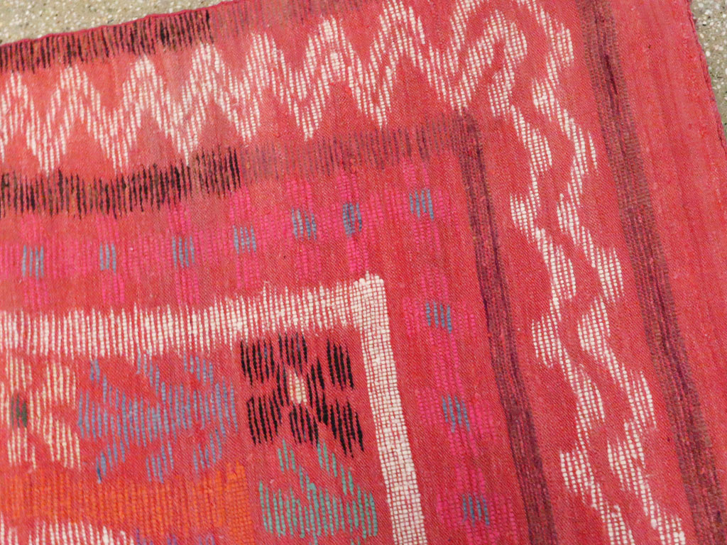 Vintage European Flat-weave Kilim, No.23193 - Galerie Shabab
