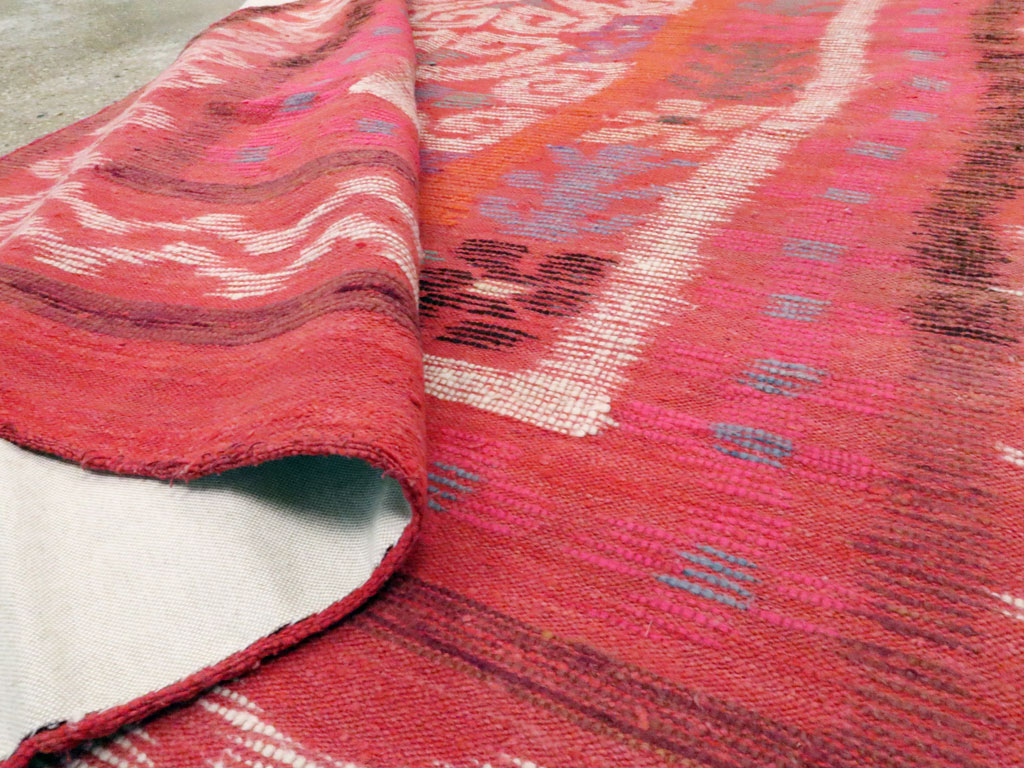 Vintage European Flat-weave Kilim, No.23193 - Galerie Shabab