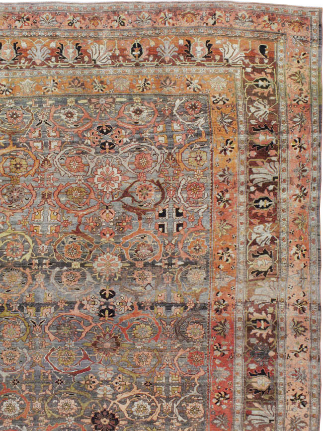Antique Persian Bidjar Carpet, No.23196 - Galerie Shabab