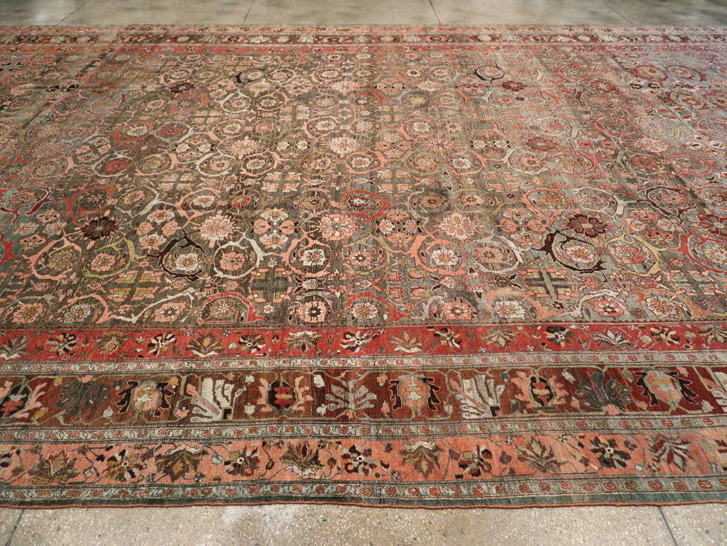 Antique Persian Bidjar Carpet, No.23196 - Galerie Shabab
