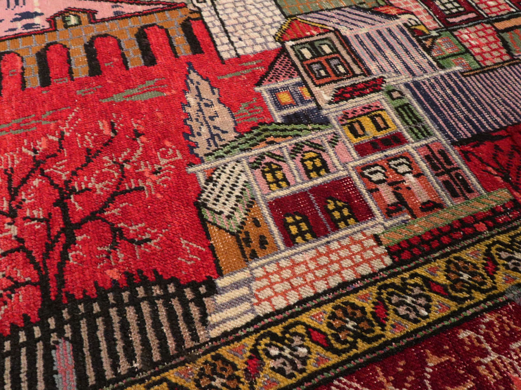 Vintage Anatolian Pictorial Rug, No.23202 - Galerie Shabab