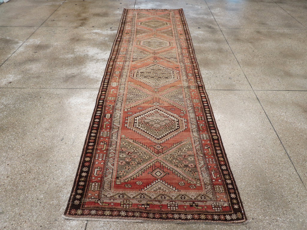 Antique Persian Bidjar Runner, No.23206 - Galerie Shabab