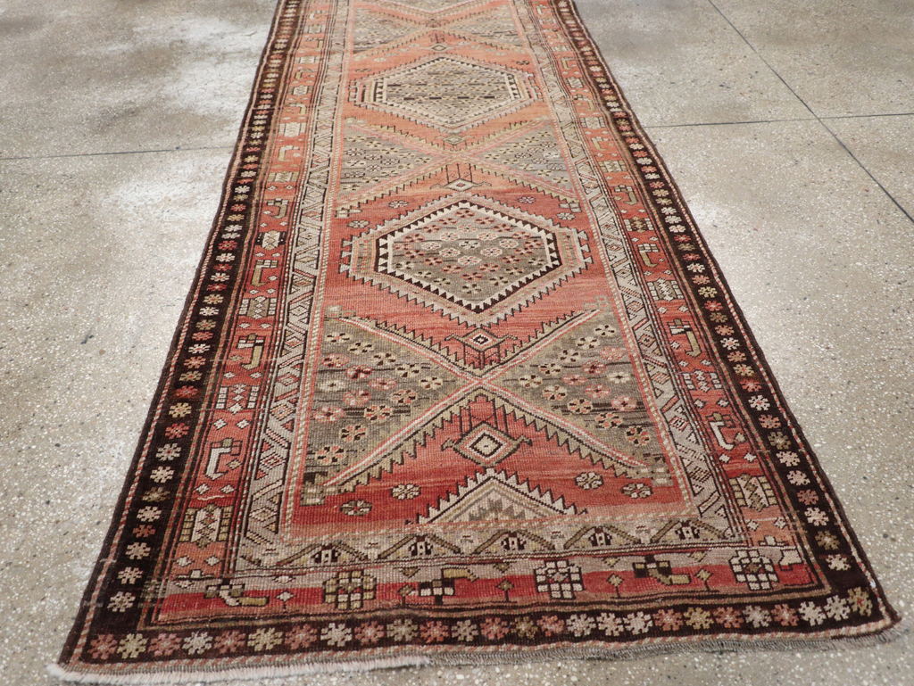 Antique Persian Bidjar Runner, No.23206 - Galerie Shabab