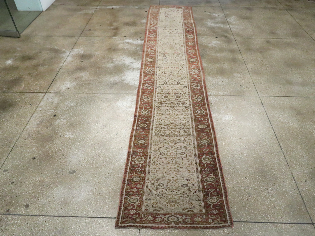 Antique Persian Bidjar Long Runner, No.23207 - Galerie Shabab