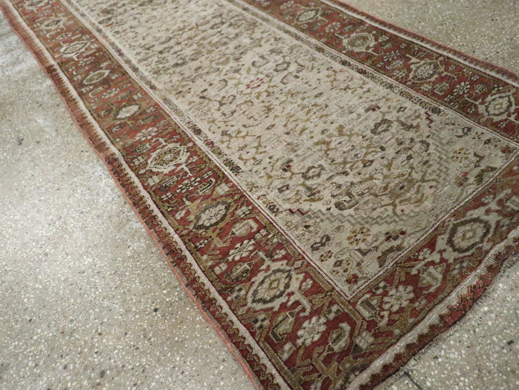 Antique Persian Bidjar Long Runner, No.23207 - Galerie Shabab