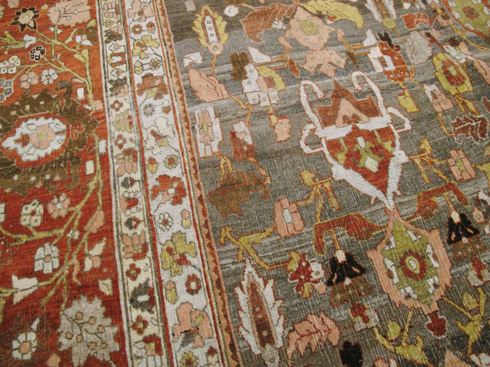 Antique Persian Bidjar Carpet, No.23213 - Galerie Shabab