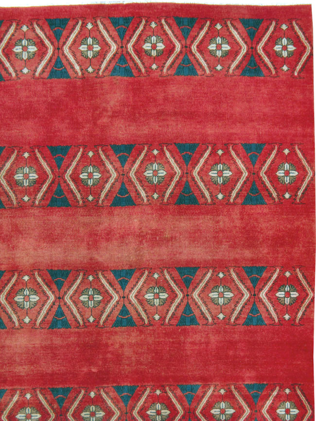 Vintage Persian Mashad Modernist Carpet, No.23214 - Galerie Shabab