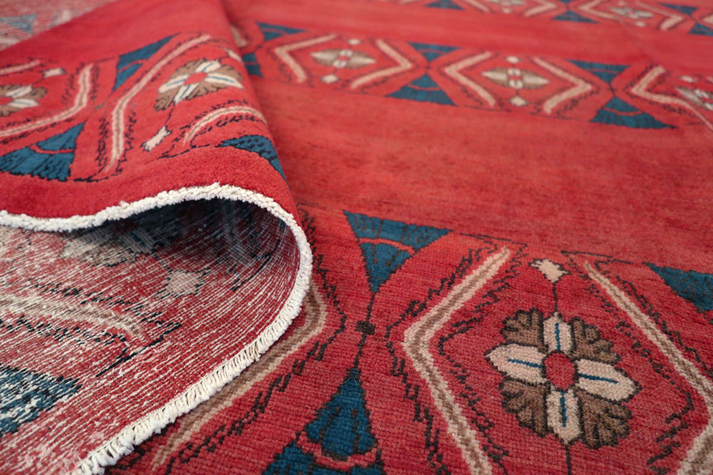 Vintage Persian Mashad Modernist Carpet, No.23214 - Galerie Shabab