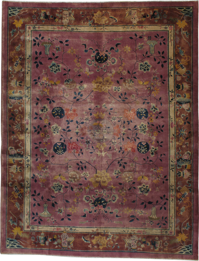 Chinese Art Deco Carpet, No.23225 - Galerie Shabab