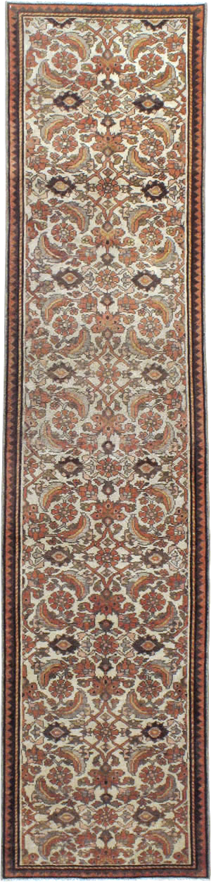 Vintage Persian Malayer Runner, No.23233 - Galerie Shabab